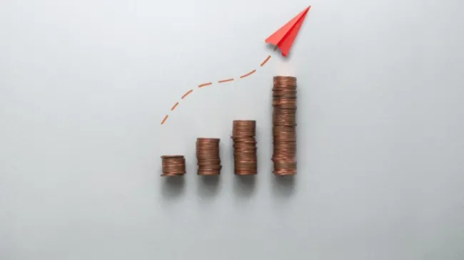 increasing stacks of coins